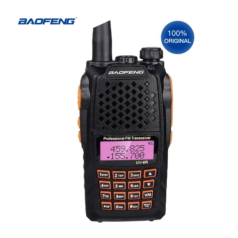 

Двухстороннее FM-радио Baofeng UV-6R, 136-174 МГц, 400-520 МГц, 5-8 км