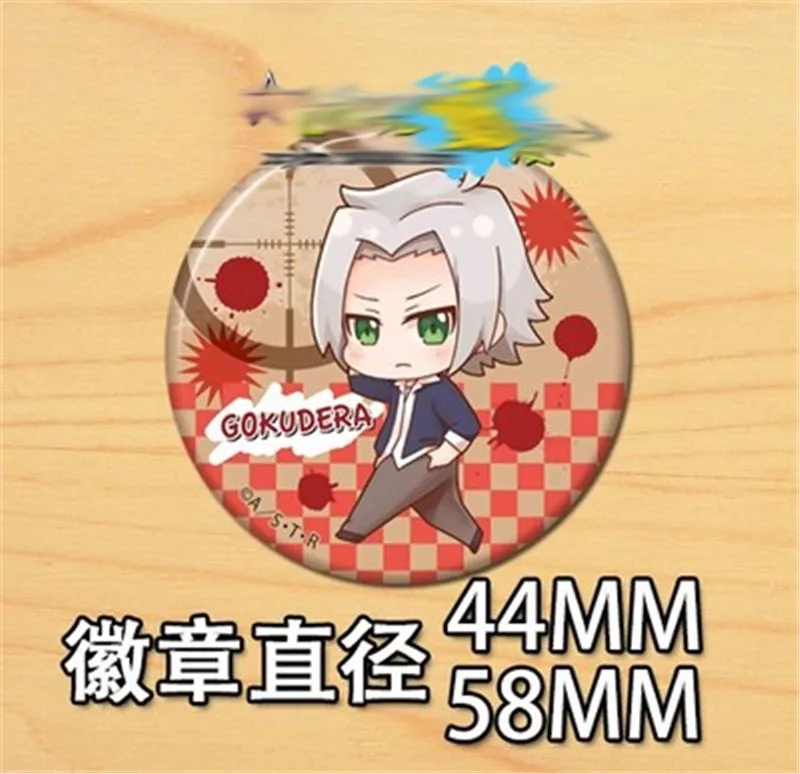 7 шт. заколки для рюкзаков и сумок с героями мультфильмов аниме kateario Hitman коллекция