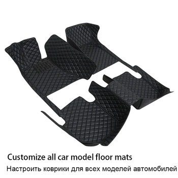 Durable Leather car Floor Mat for CHEVROLET Impala Camaro Malibu Monte Carlo Equinox Orlando silverado 1500 car accessories Rugs