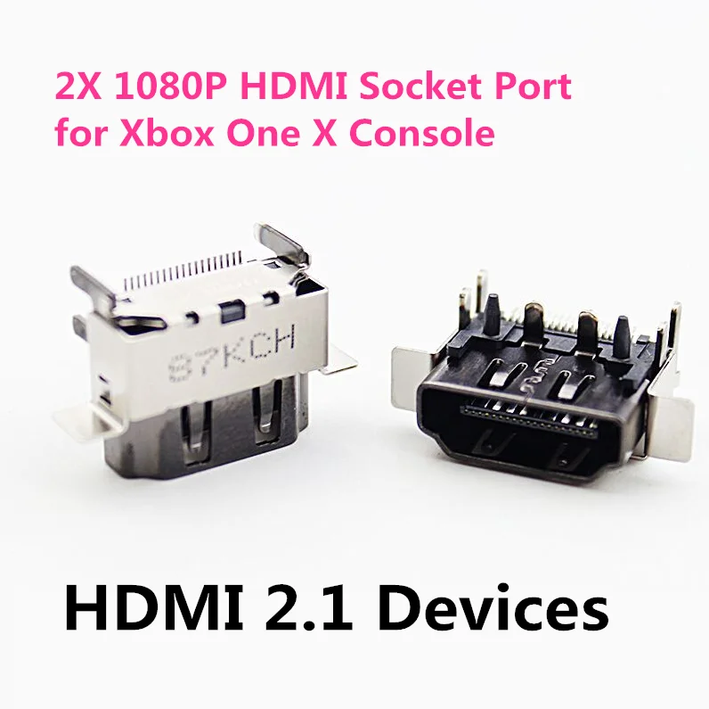 

2 шт., разъем для консоли Microsoft Xbox One X 2,1