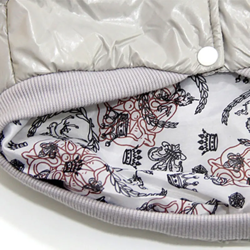 Зимняя куртка для собак теплая плотная водонепроницаемая с мягким меховым