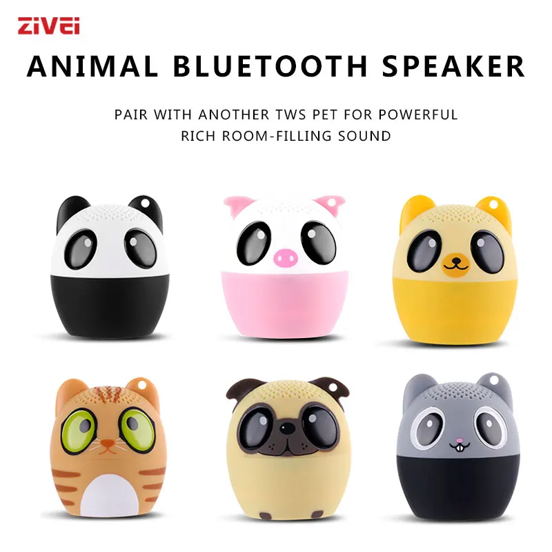 Animal Wireless Mini Speaker, Fashion Micro Speaker, Powerful Wireless Bluetooth Speaker Stereo with Boom Bass, Mini Sound Box images - 6