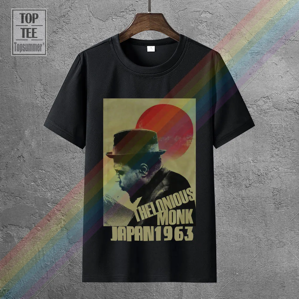 Thelonious Monk Japan черная футболка новая официальная джазовая музыка взрослая