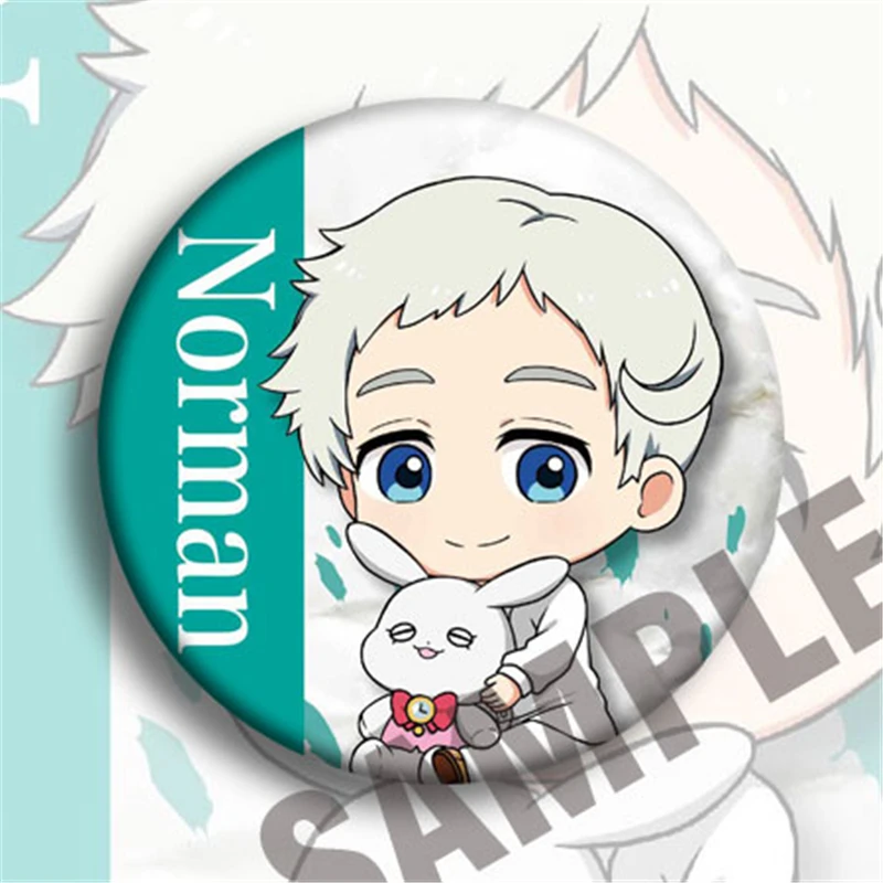 Anime Cartoon The Promised Neverland Pin Badge Brooch Cosplay Accessories Pins for Backpack Decor Boy Girl Gift 6 pcs/set | Украшения и