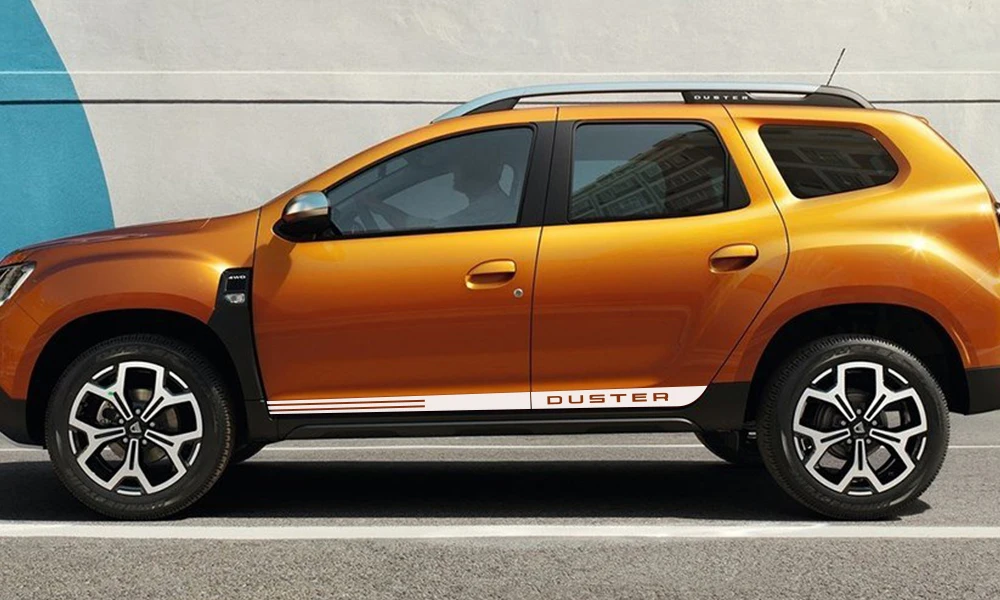 2 шт. для Dacia Renault Duster, автомобильная Боковая дверь, наклейка в полоску, авто стиль, наклейка, виниловая пленка, автомобильный тюнинг, аксессуары
