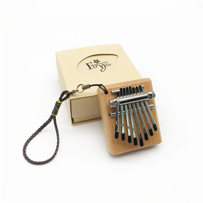 Mini Kalimba 8 Keys Thumb Piano Great Sound Finger Keyboard Musical Instruments Wood for Beginner Gifts | Спорт и развлечения