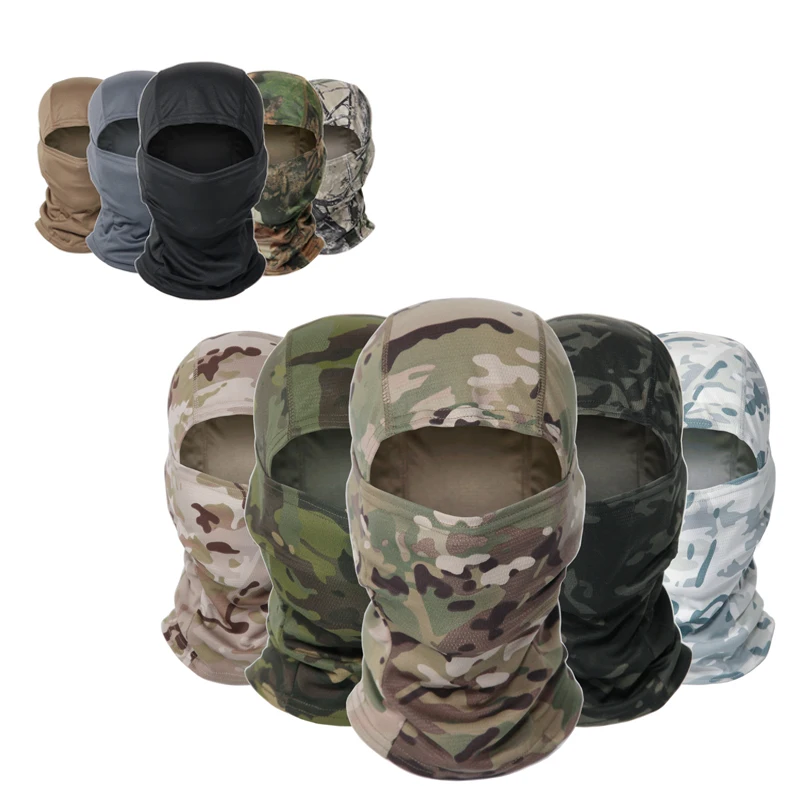 Тактическая камуфляжная Балаклава маска на все лицо CS Wargame армейская охотничья
