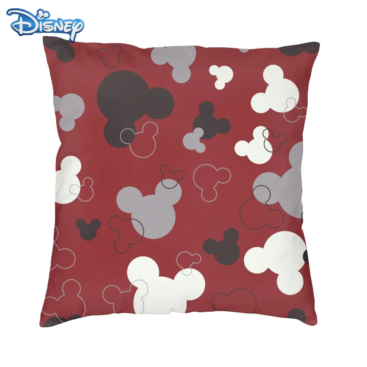 

Disney Pillowcase Mickey Minnie Mouse Donald Duck Cartoon Polyester Peachskin Cushion Cover Sofa Pillowcase Home Decoration