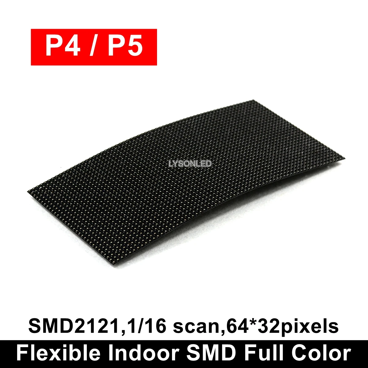 Flexible P4 P5 Indoor SMD Volle Farbe Led-modul 64x32 Pixel Spalte Digitale Zeichen Runde Werbung Video Banner panel