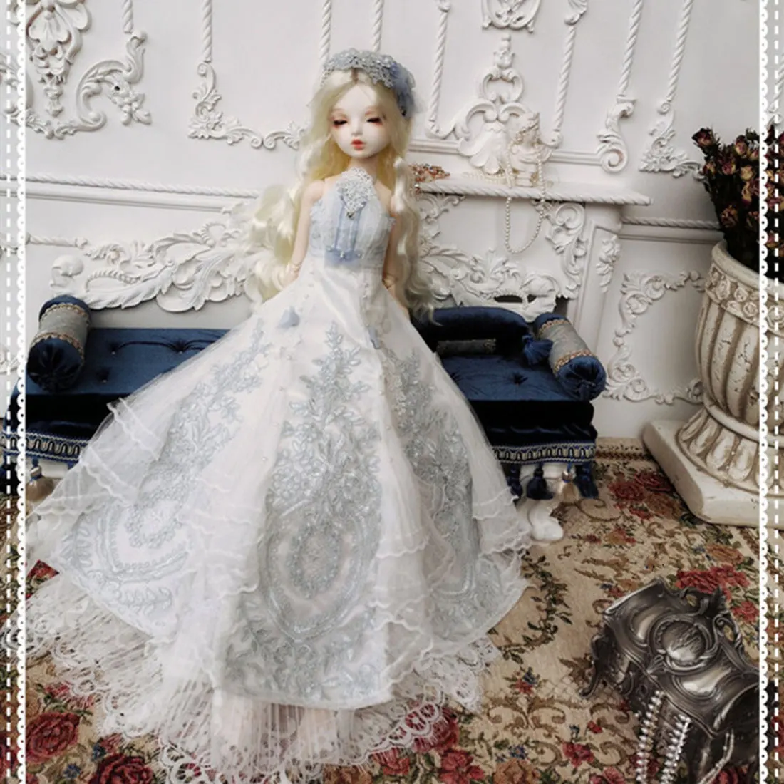 Ретро платье Блюз для шарнирных кукол 1/3 модель 1/4 обучающие игрушки девочек