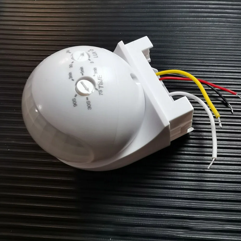 

Infrared Motion Sensor 12m PIR Motion Detector 2000LUX 220V-240V 50/60Hz 180 Home Security Movement Timer Switch