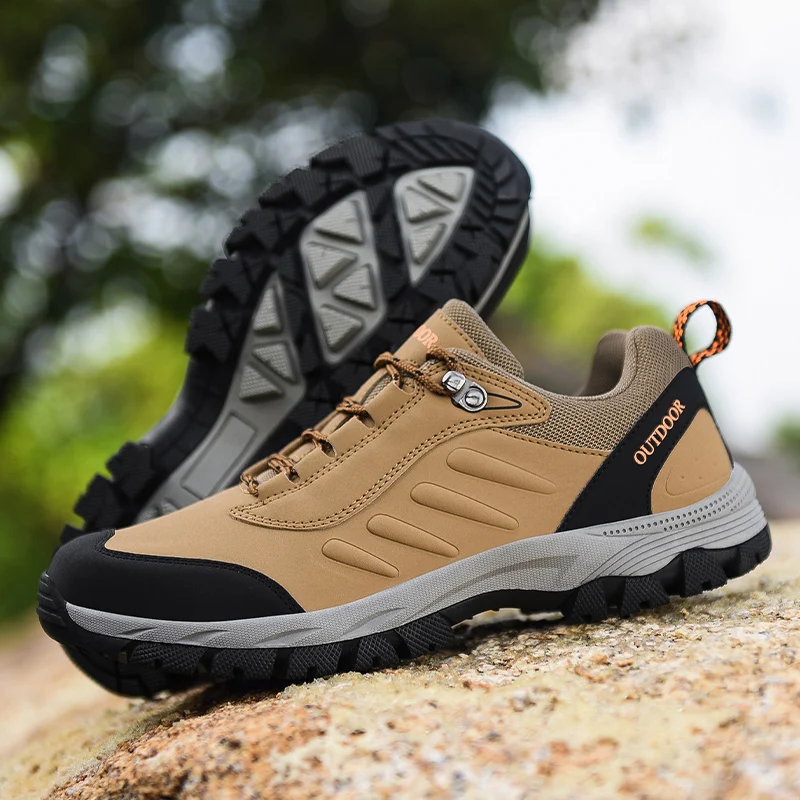 Classics Style Men Hiking Shoes Lace Up Sport Outdoor Climbing Trekking Sneakers Mountain Non-slip Breathable Tactical | Обувь