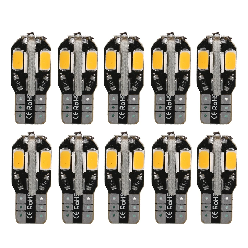 10X T10 Canbus светильник теплый белый 194 W5W 5730 8SMD светодиодный ная Автомобильная