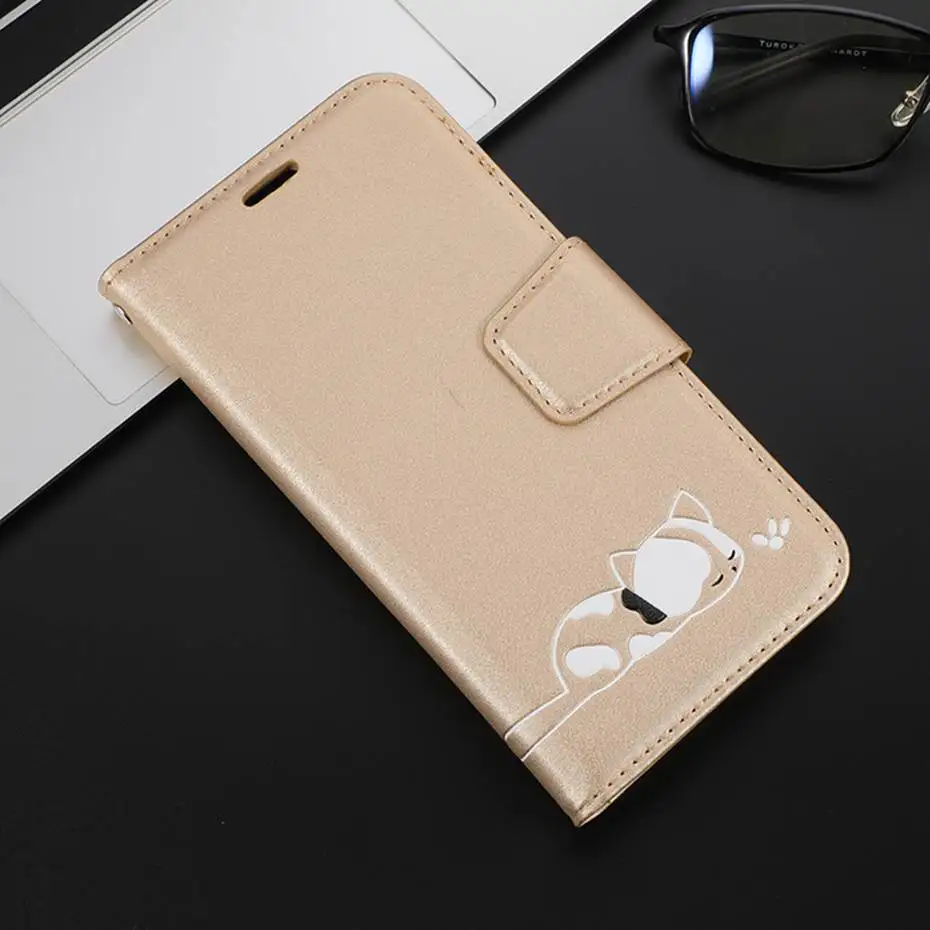 Кожаный чехол с откидной крышкой для samsung Galaxy S10 E S9 J4 J6 A7 A6 плюс A10 A20 E A30 A40 A50 A70 милый кошелек с котами чехол для телефона