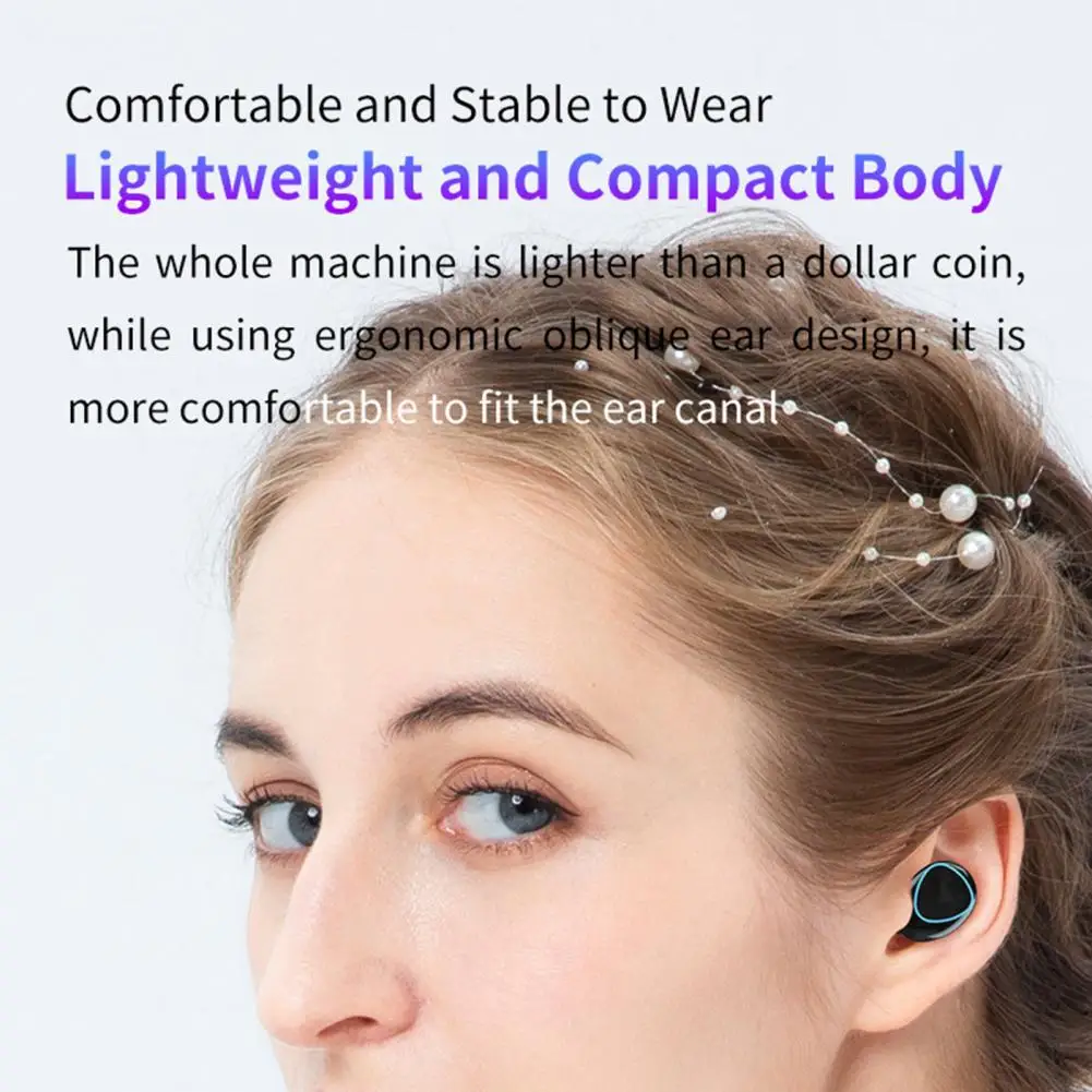 

Wireless earbuds mini touch sports waterproof portable bluetooth 5.1 automatic connection entertainment headset