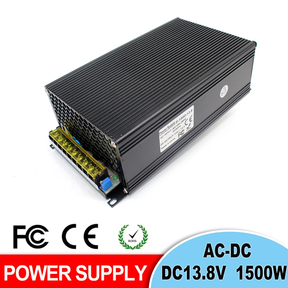 Выключатель с одним выходом источник питания DC13.8V108.7A 1500 Вт небольшой объем