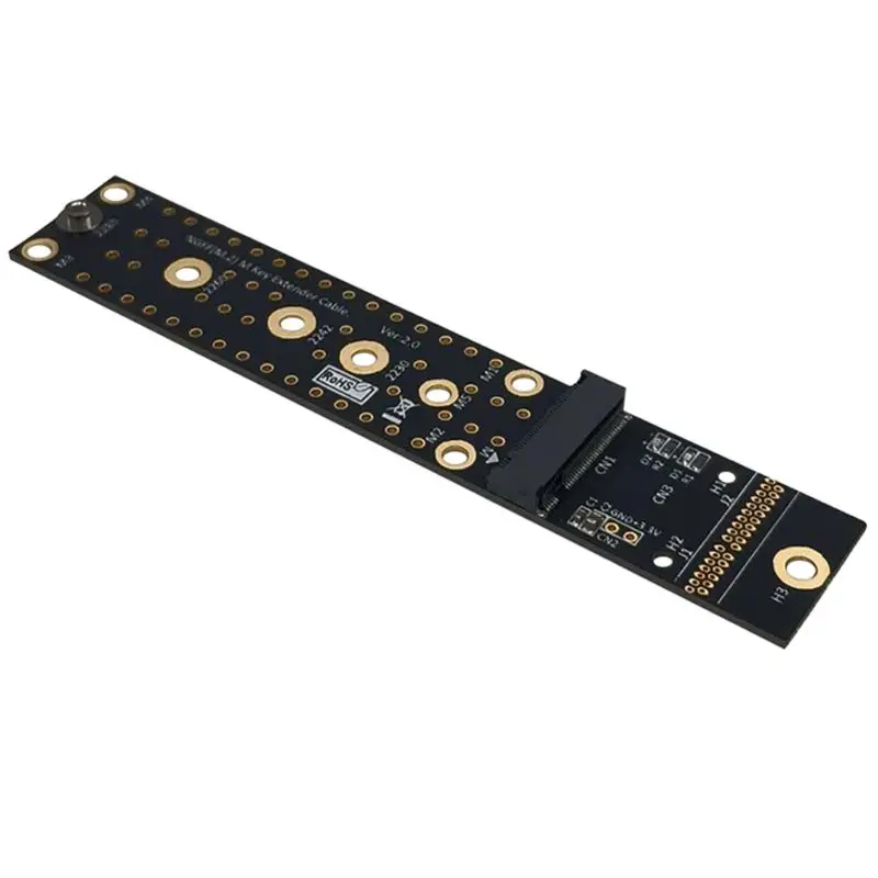 

M.2 NVMe SSD Extension Cable Solid Drive Riser Card M2 to PCI-Express 3.0 X4 PCIE Full Speed 32G/bps M Key Extender