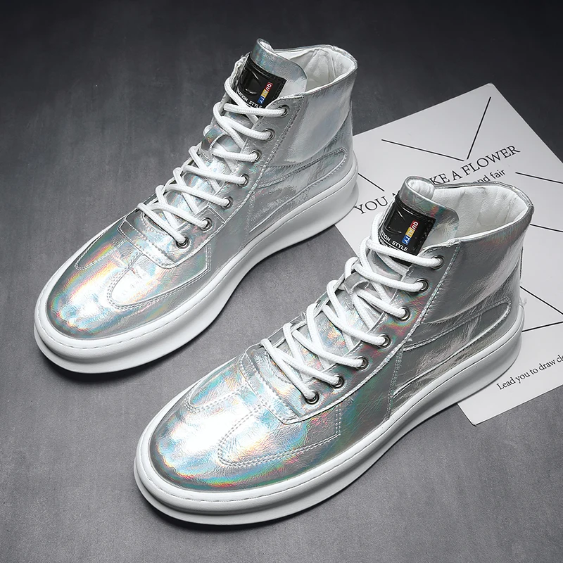 IGxx высокая обувь скейтборд со шнуровкой кожаные шикарные мужские кроссовки