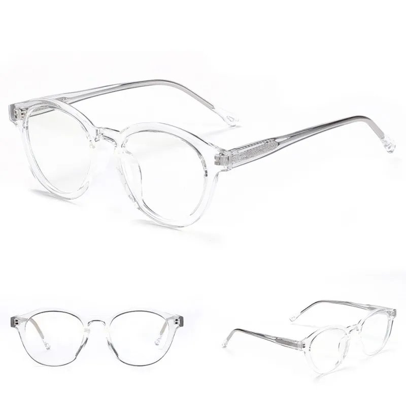 

New Arrival Fashion Korean Style Literary Retro TR90 Material Candy Anti-Blue Light Flat Mirror Eyewear Women
