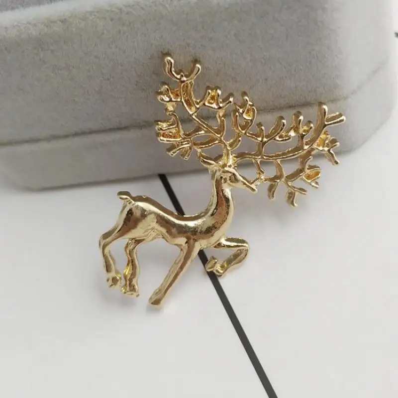 Серия животных насекомых пчела/цветок/Птица/олень эмалированная брошь воротник