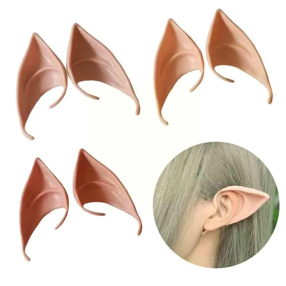 

1 Pair Angel Elf Latex Ears Adult Kids Toys Halloween Photo Festival Costume Harmless Props Accessories False Decorative Ea D0S7