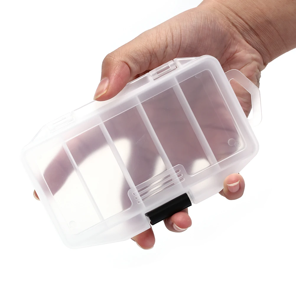 

Transparent Plastic Bait Box for Fishing Lures Hooks Other Fishing Tools Storage Box Tackle Bait Container Case Outdoor Sports