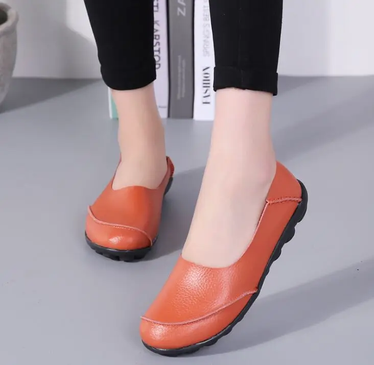 Модная 2019 комфортная мягкая натуральная кожа Повседневная дышащая обувь для