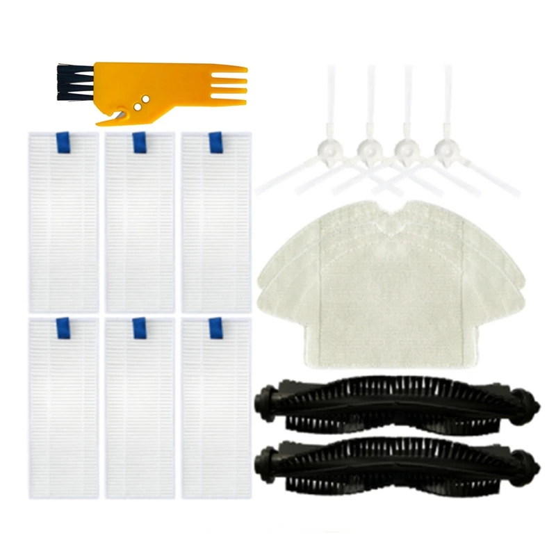 

Main Brush Side Brush Hepa Filter Mop Rag Cloth Replacement Kit for 360 S6 Robot Vacuum Cleaner Replacements Parts