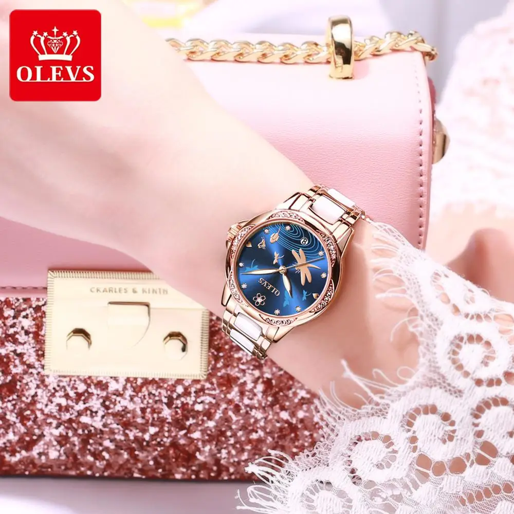 Luxury Brand Women Designer Mechanical Watch Ceramics Watchstrap Automatic Mechanical Watches for Women Gift for Women enlarge