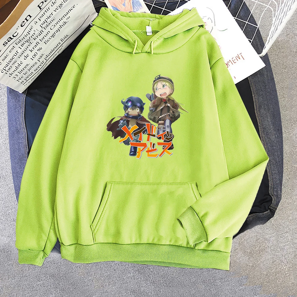 

Anime Hoodies Nanachi Made In Abyss Reg hoodie Sweatshirts Men Woman Fashion Solid fleece Hip Hop Hoody Male Brand Casual Tops