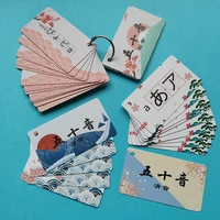 50 japanese phoneme cards for beginners portable self learning zero basic words ordinary children%e2%80%99s memory 100 ordinary sentence