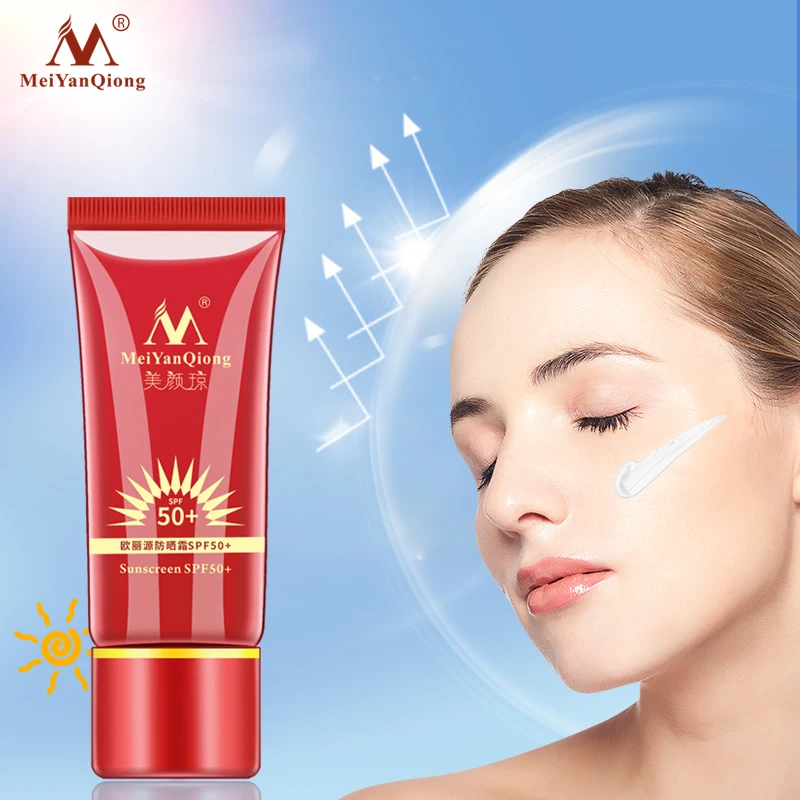 MeiYanQiong солнцезащитный крем SPF50+ отбеливающий Восстанавливающий солнцезащитный крем для кожи, античувствительный увлажняющий изоляционный крем с масляным контролем