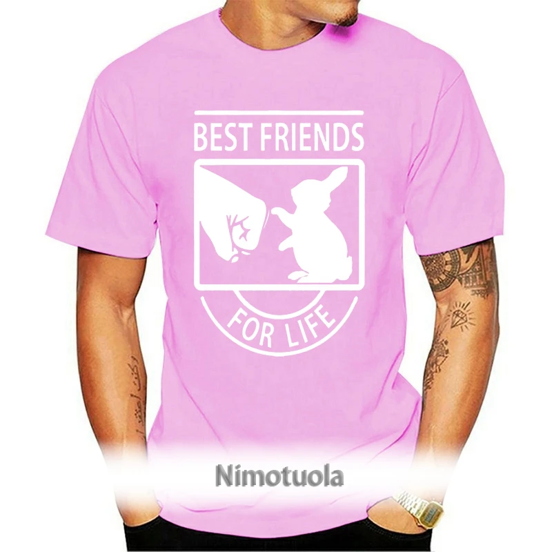 

Funny Men T Shirt Women Novelty Tshirt Rabbit Best Friends For Life Shirt Cool T-Shirt