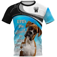 plstar cosmos boxer 3d printed t shirt harajuku streetwear t shirts funny dog men for women short sleeve