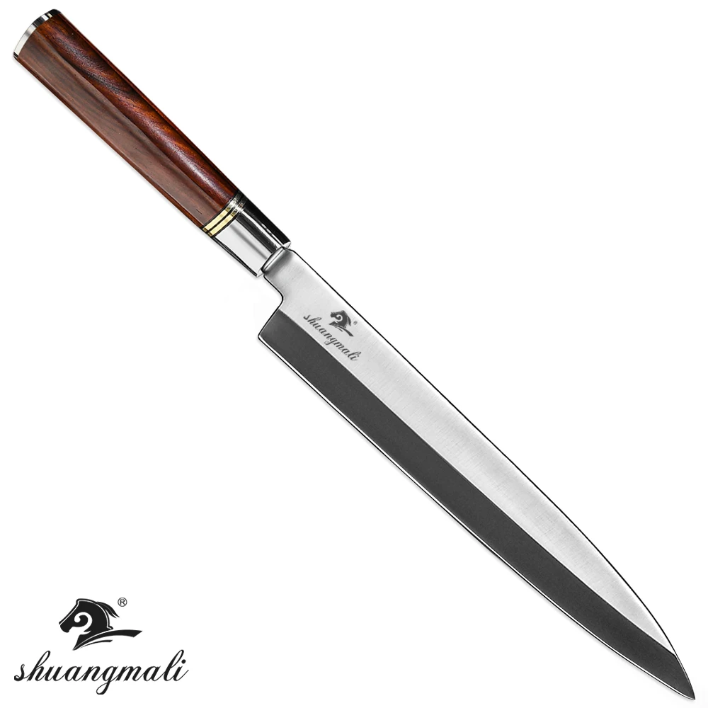 Hight Quality 10 inch Sushi Knife Japanese Yanagiba Salmon Knive Germany 1.4116 Steel With Dalbergia Handle | Дом и сад