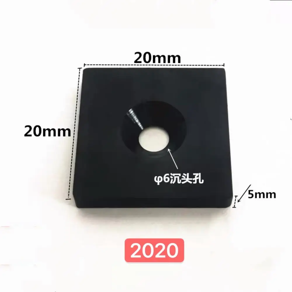 Крышка крышки Al с одним или двойным отверстием для 2020 3030 4040 4545 ЕС алюминиевые