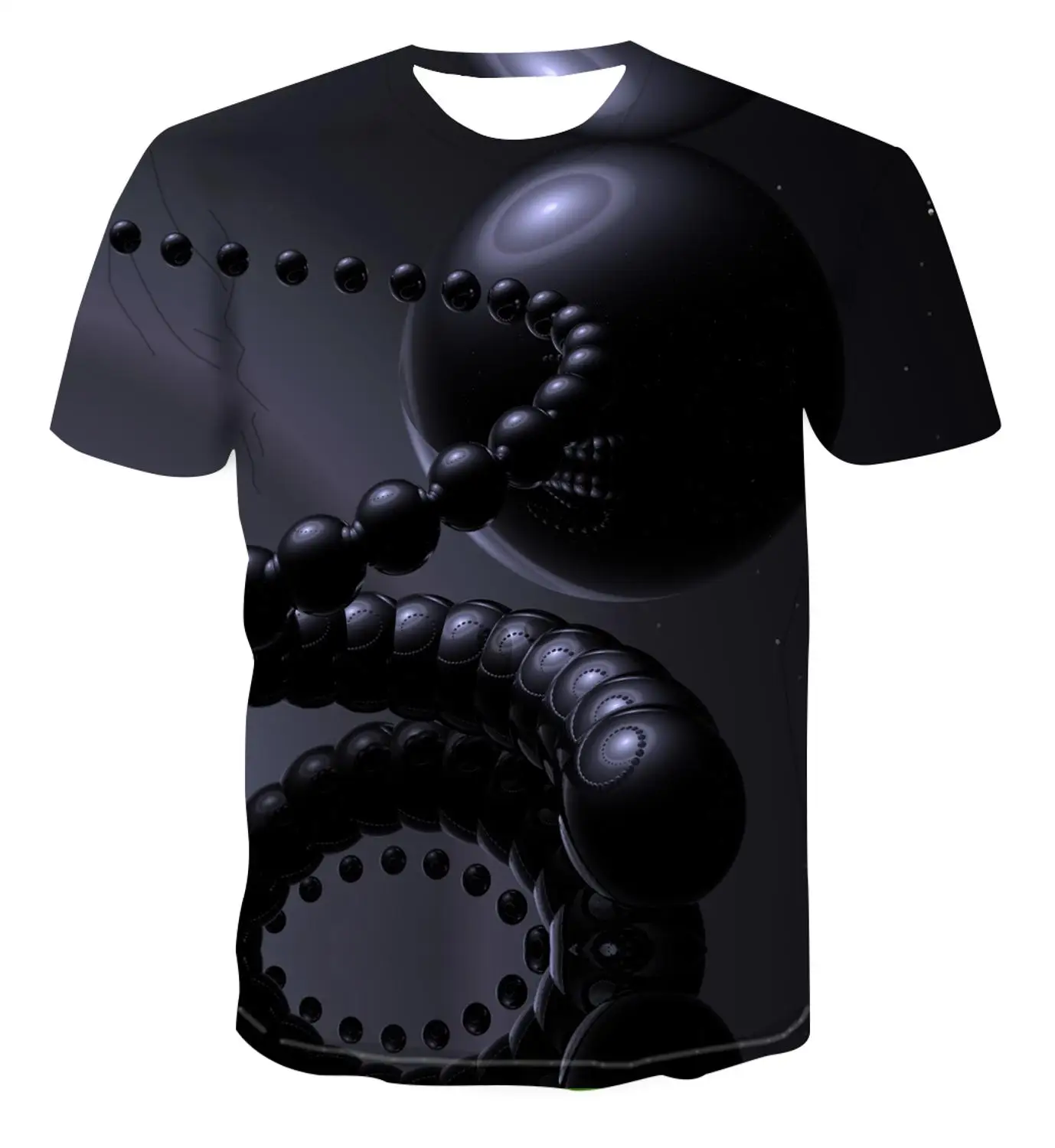 2020 Новая мужская 3D Футболка модная летняя футболка Топ Мужская крутая