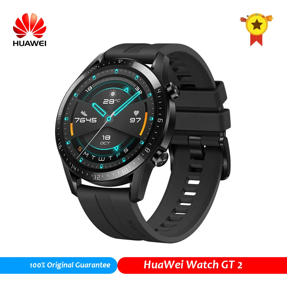 Huawei Watch GT 2 | Смарт-часы с 3D изогнутым AMOLED экраном для мужчин и женщин Поддержка
