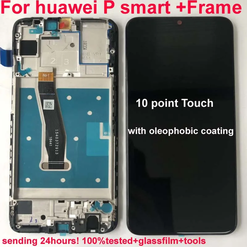 Для huawei P Smart, ЖК-дисплей, дигитайзер в сборе, сенсорный экран с рамкой для POT-LX1 P Smart, запасная часть