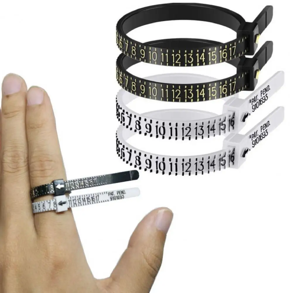 

Ring Sizer Circle Reusable Gauge Finger Size Measuring Tool for Jewelry Shop