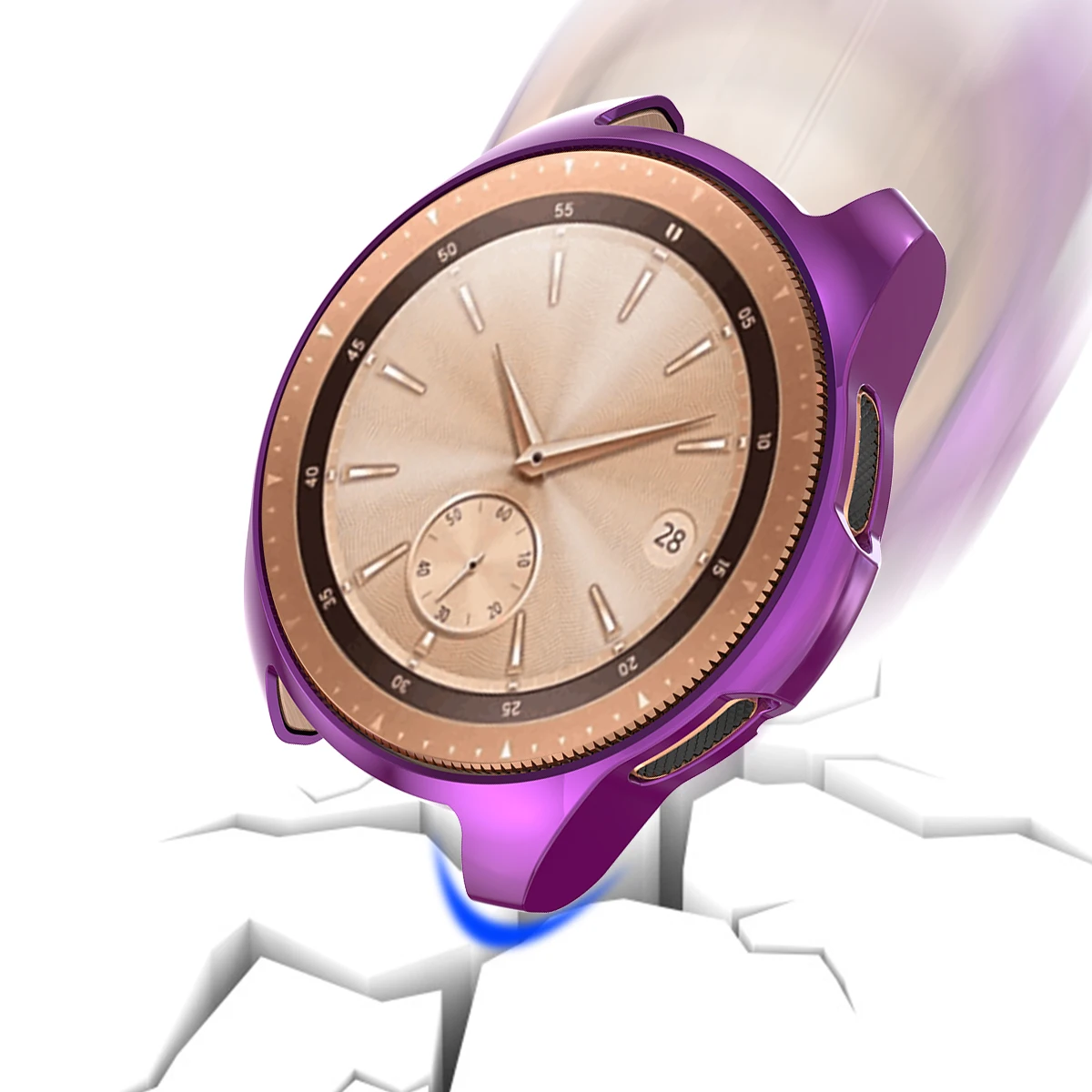 Чехол для samsung Galaxy Watch 46 мм 42 мм бампер Смарт-часы покрытие аксессуаров ТПУ Защитная оболочка Защитная крышка Рамка