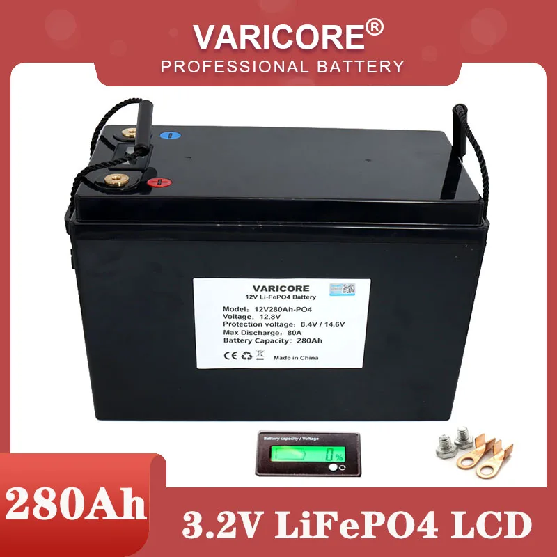 

High-quality 12.8V 280Ah LiFePO4 battery 12v Lithium iron phospha For Campers Golf Cart Off-Road Off-grid Solar Wind batteries