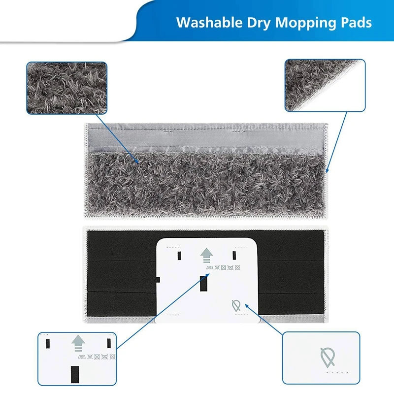 2 шт. влажные прокладки и сухие моющиеся многоразовые разделочные колодки для IRobot