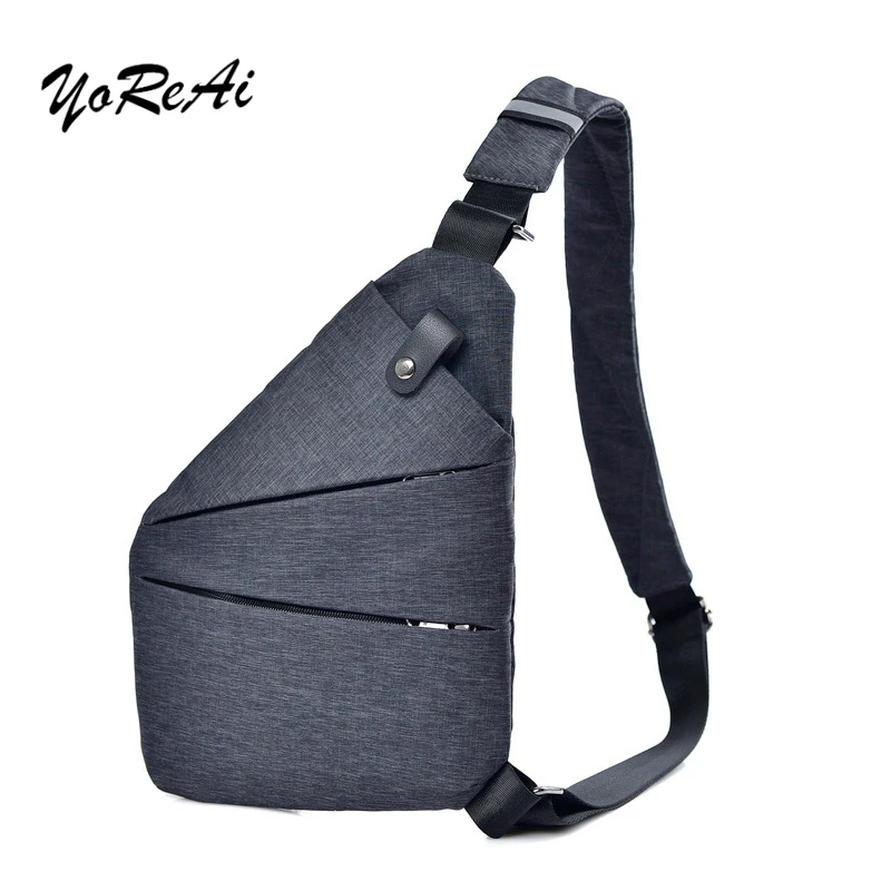 Мужская нагрудная сумка унисекс для путешествий водонепроницаемая нейлоновая