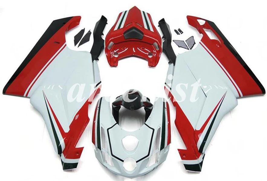 

New ABS Motorcycle Full Fairings kit fit for Ducati 749 999 2003 2004 03 04 749S 999S Body set Cool Red white