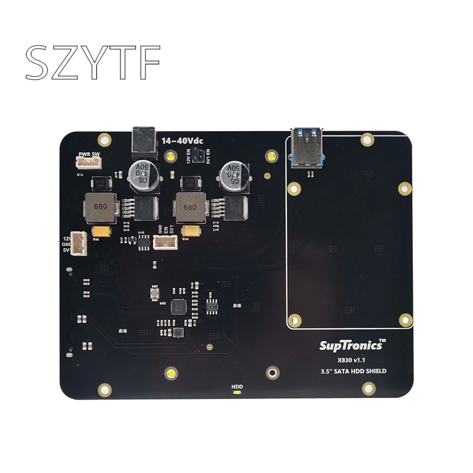Плата расширения Raspberry Pi 3 B + Plus/3B X830 V2.0 HDD с функцией отключения Veilig 5 &quotSATA Opslag