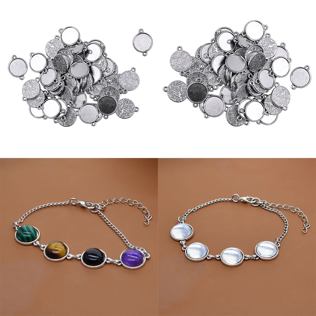 100 штук подвесных лотков подвеска с пустым основанием настройки кабошона 10 мм 12