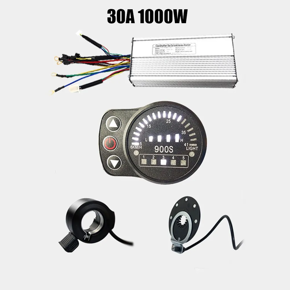 1 Set 36V/48V KT Ebike Controller 12 tubes1000W/1500W +LED900S Display+Sensor+Thumb Throttle For KT Series DIY Modification Part