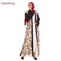 new muslim middle east hot selling embroidery open abaya for women turkey hijab dress ramadan caftan robe dubai turkish clothing
