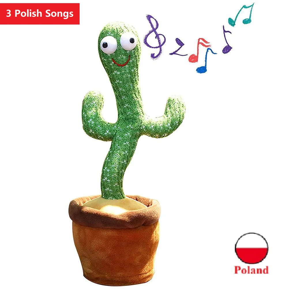 

32 см кактус, плюшевая игрушка, Электронная танцевальная игрушка с английской песней, плюшевый танцевальный кактус, развивающая игрушка для ...